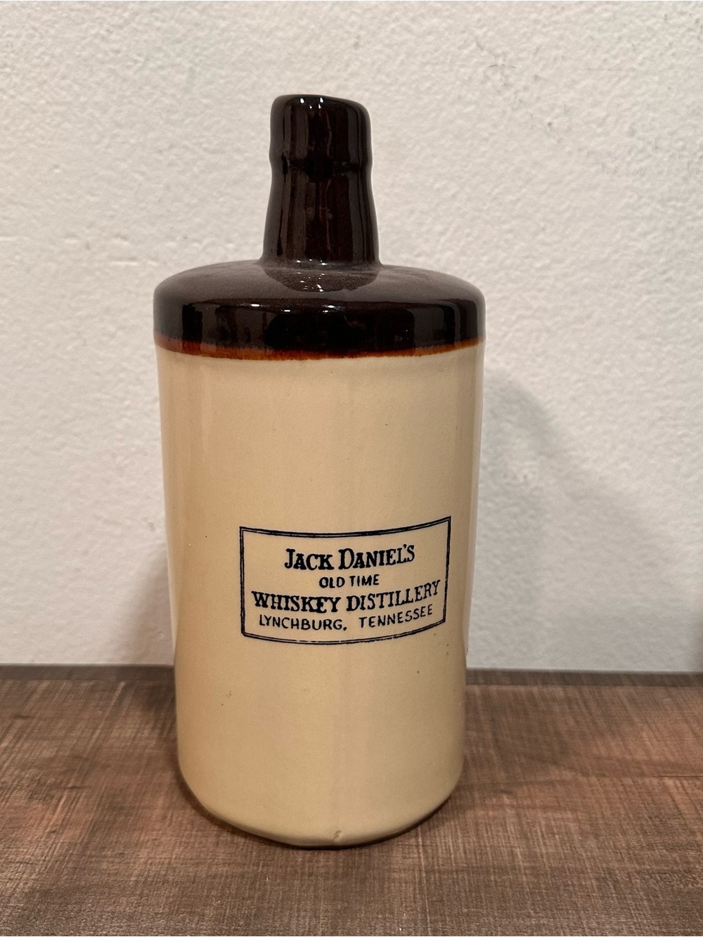 Vintage Jack Daniel's Old Time Whiskey stoneware jug